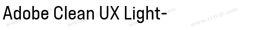 Adobe Clean UX Light字体转换